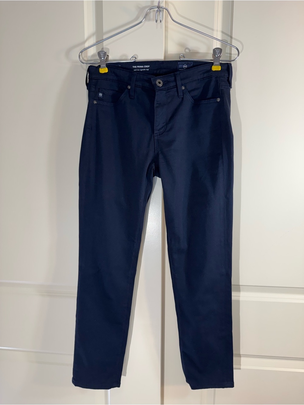 Ag Adriano Goldschmied The Prima Crop Navy Stretch Jeans 25 - Picture 2 of 10